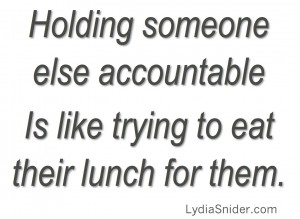 accountability lunch quote